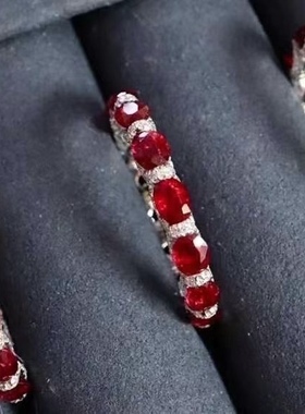 天然缅甸纯银项链坠精工指环