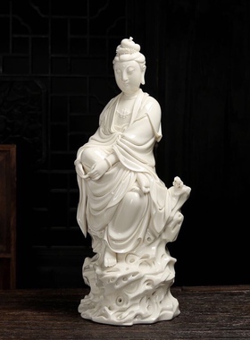 德化白瓷雕塑观世音菩萨工艺品