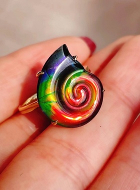 东海水晶欧美风18k金镶嵌戒指