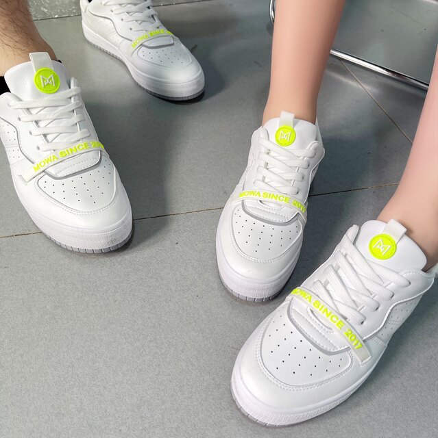 Mowa mowa autumn new Ron women's and men's white shoes