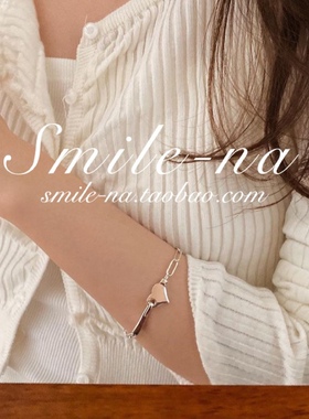 韩国进口设计师925女实心手链