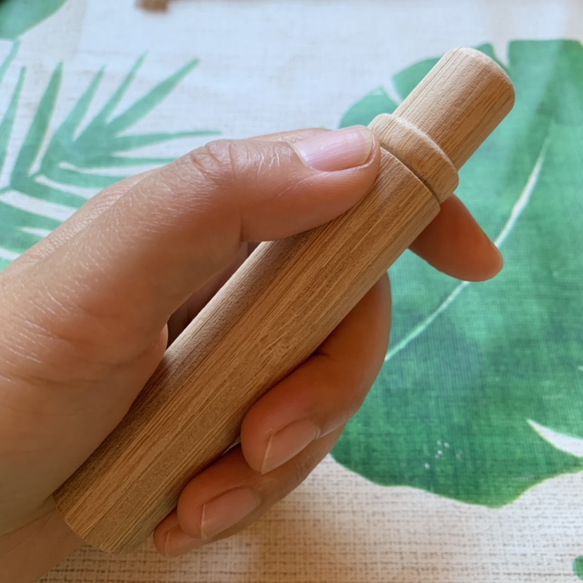 Bamboo toothbrush 便携式带桶 木刷竹牙刷 zhuyashua - 图2