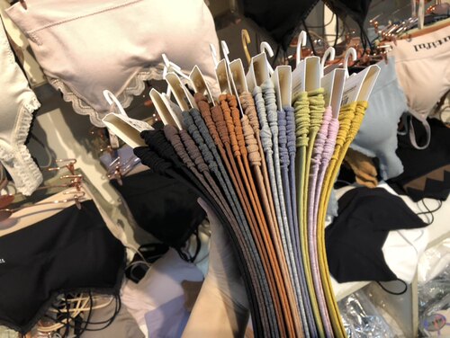5双包邮丽菲扬iFia春夏季薄款韩国纯色卷边堆堆袜女ins潮袜中筒 - 图0
