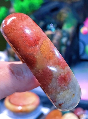 珊瑚玉天然少女风婚礼手镯