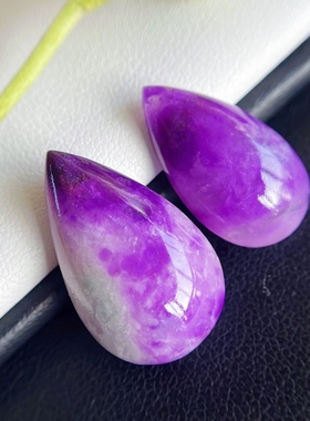 「玺玲珑」果冻紫马卡绿舒俱来 皇家紫裸石吊坠项链苏纪石老料