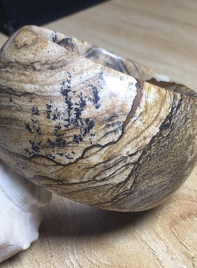 天然广西原石打磨送礼手镯