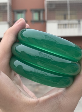 纯天然帝王绿手镯