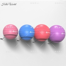  Wall-mounted Yoga Ball Rack Fitness Room Special Ball Shelve Fitness Ball Yoga Ball Placement Rack Shelve Containing Forest