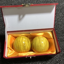 Manufacturer direct sales large leaf gold silk nanwood health care ball activating ball fitness ball handball gold Zhangmu Wen playing handlebar piece