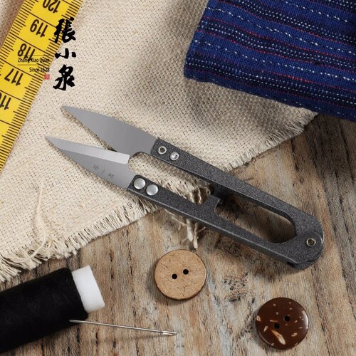 正品张小泉TB-448弹簧纱剪十字绣U型剪服装线头剪高碳小剪刀 - 图0
