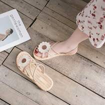 Summer Fairy Wind Sandals Sandals Women Flat Bottom Shoes 2023 New Fashion Trends 100 Hitch Roman Casual Fashion Women Shoes