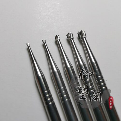 斗针核雕刀牙机钨钢刀头橄榄核雕刻刀套装 电动刀 仰望阁小小刻刀 - 图3