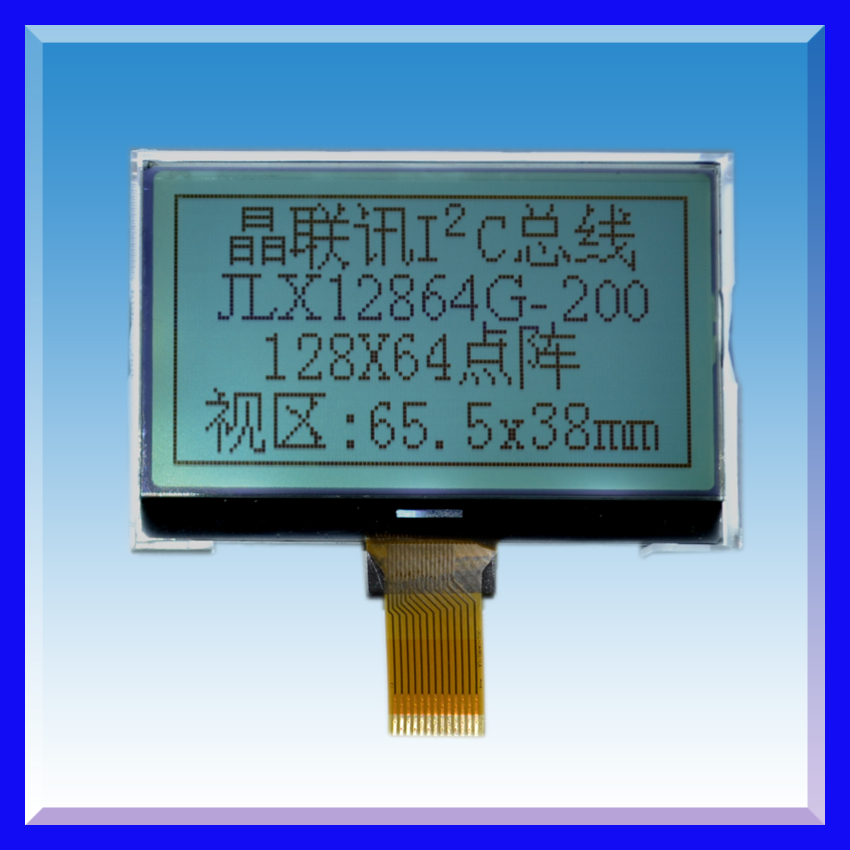 1286-4G200,12864,液晶模块,COG,IIC,总线,I2C,接口,I方C,I平方 - 图1