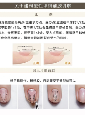 美甲建构底胶塑形灌装功能胶