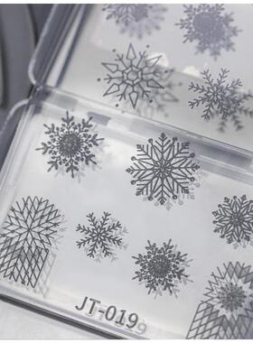 美甲3D浮雕雪花硅胶模具