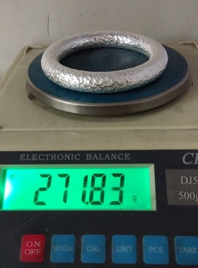 足银光圈手镯光圈手镯999复古男