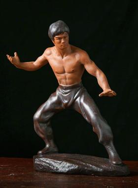 李小龙工艺品石湾公仔中式陶瓷