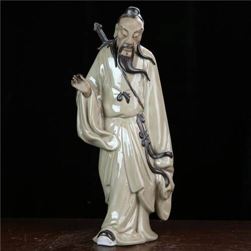 吕祖八仙洞宾 石湾公仔陶瓷工艺品新美陶人物可家居摆件包邮 - 图1