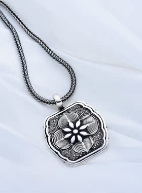 四叶草饰品项坠挂件纯银女