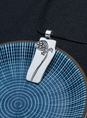 古典手工女纯银项坠饰品足银挂件