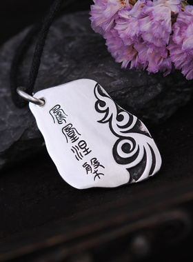 凤凰涅磐足银古法汉服女士吊坠