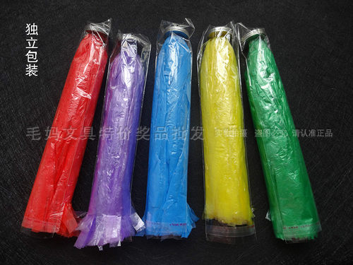 成人纯手工塑料花毽子 彩色塑料毽子 幼儿园手工课塑料袋变废为宝 - 图1