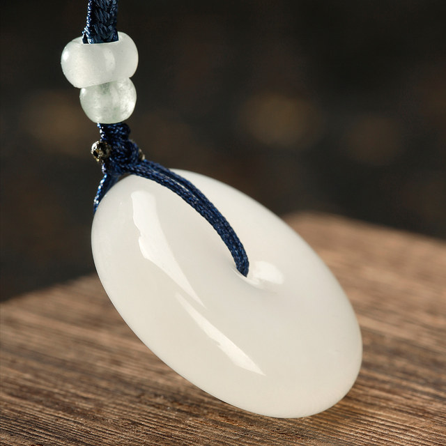 Colorful Yunnan Hotan Jade White Jade Pendant Nephrite Jade