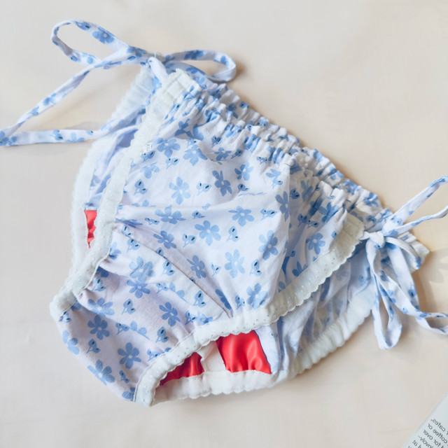 Rubber sanitary belt menstrual style Japanese briefs