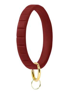 亚马逊跨境台阶款硅胶手环钥匙扣运动健身防掉硅胶手镯五金钥匙