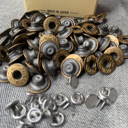 日本进口YKK工字扣 UNION MADE高端双针牛仔裤扣子16.8mm新款2025 - 图2