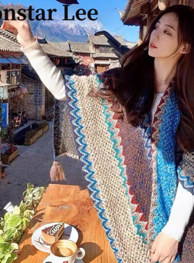 Monstarlee女披肩民族风外套女