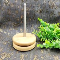 Hair Wire Shaft Handwoven Winding Shaft Containing Theinstrumental Aids Turnable Wooden Frame Swivel Bracket Solid Wood Shaft