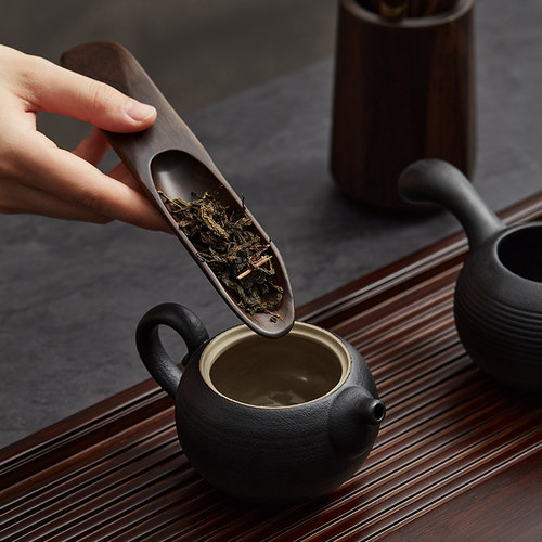 黑檀木茶道六君子套装茶具配件茶台用品大全茶桌功夫泡茶工具摆件 - 图2