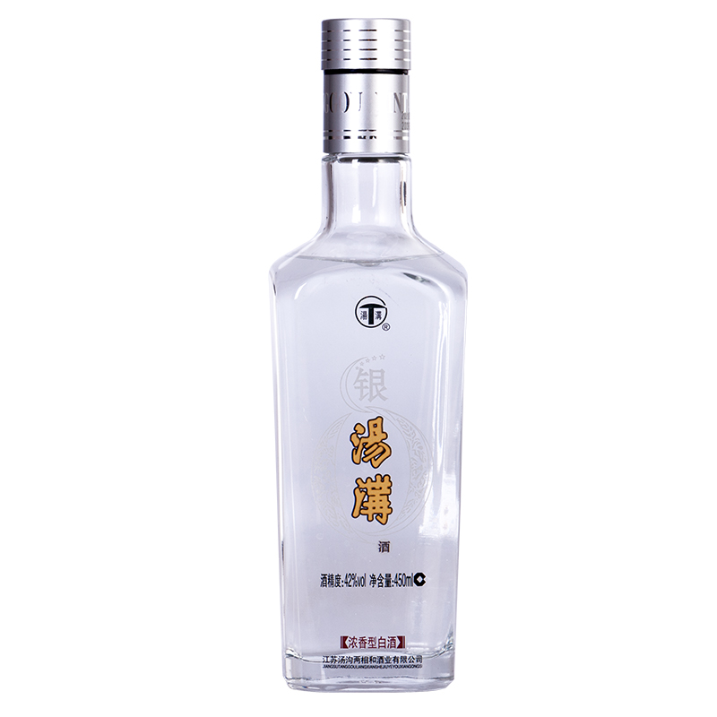 【酒厂授权】汤沟银汤沟42度450ml*6瓶整箱装 江苏国产浓香型白酒