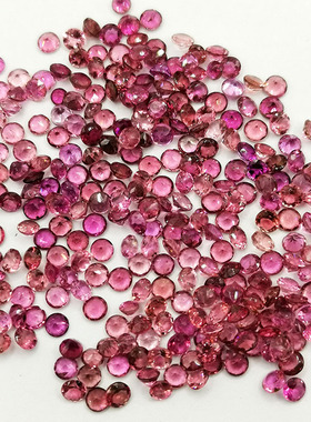 彩色宝石碧玺群镶耳钉吊坠项链