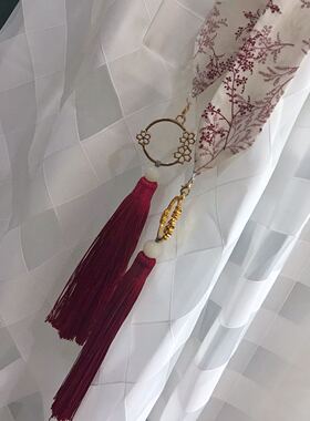 流苏布艺腰带中国红汉元素
