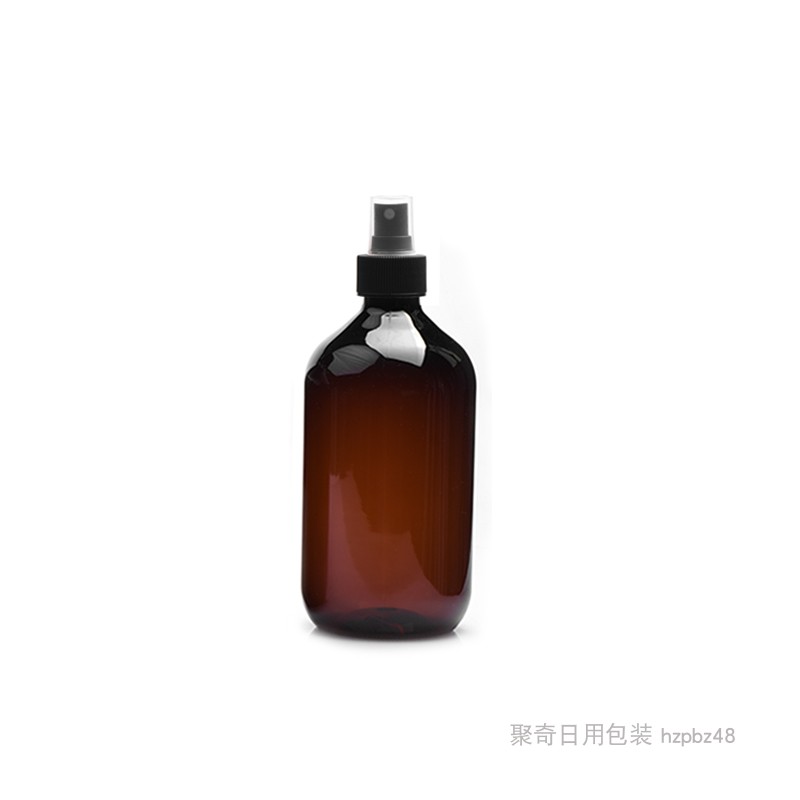 100ml150ml200ml300ml500毫升半罩喷雾瓶细脖棕色绿色塑料小喷壶 - 图3