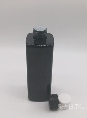 250ml方形塑料黑色乳液瓶