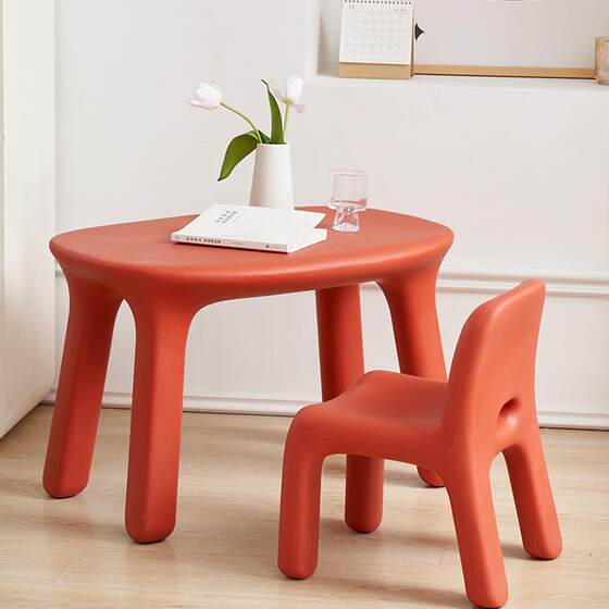 Children's study table and chair table small bench
