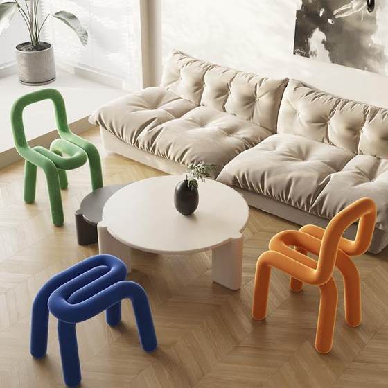 Nordic makeup chair dining chair backrest chair