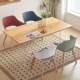 Plastic Nordic Solid Wood Armchair Dining Chair
