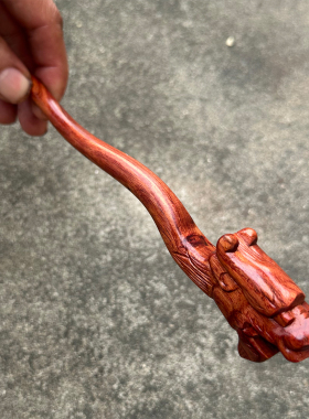 新中式红木黄花梨发簪高级感
