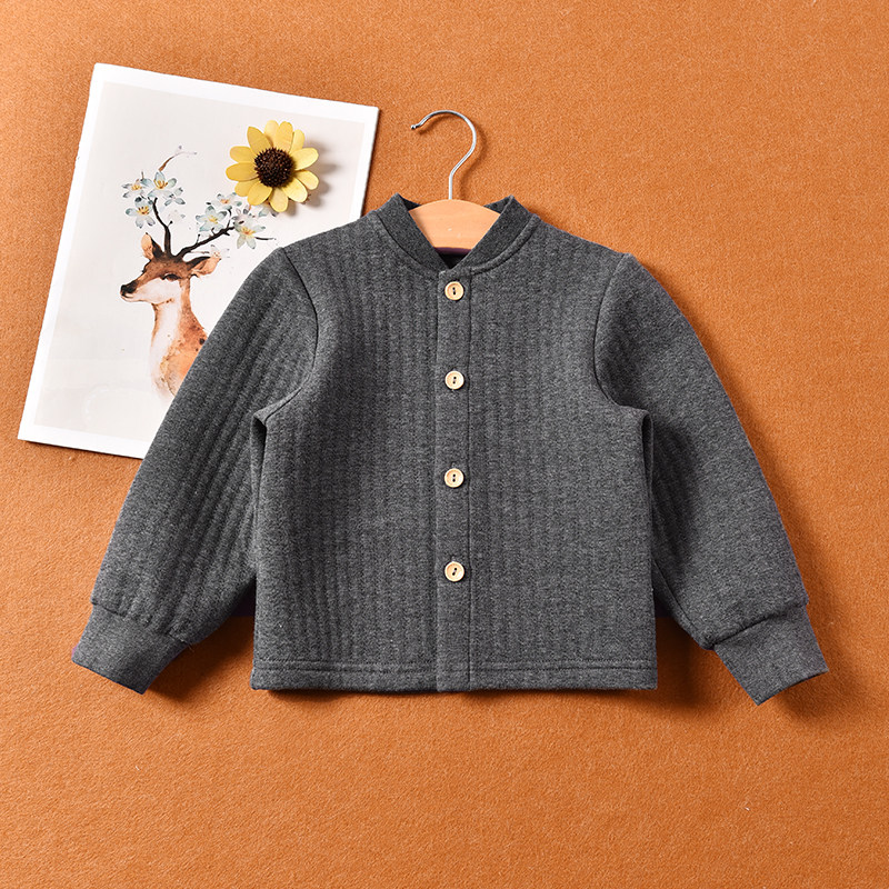 儿童夹棉开衫上衣宝宝保暖衣服内穿打底衣服婴儿内衣秋冬款加厚,淘宝优惠券,粉丝福利购,淘宝优惠卷