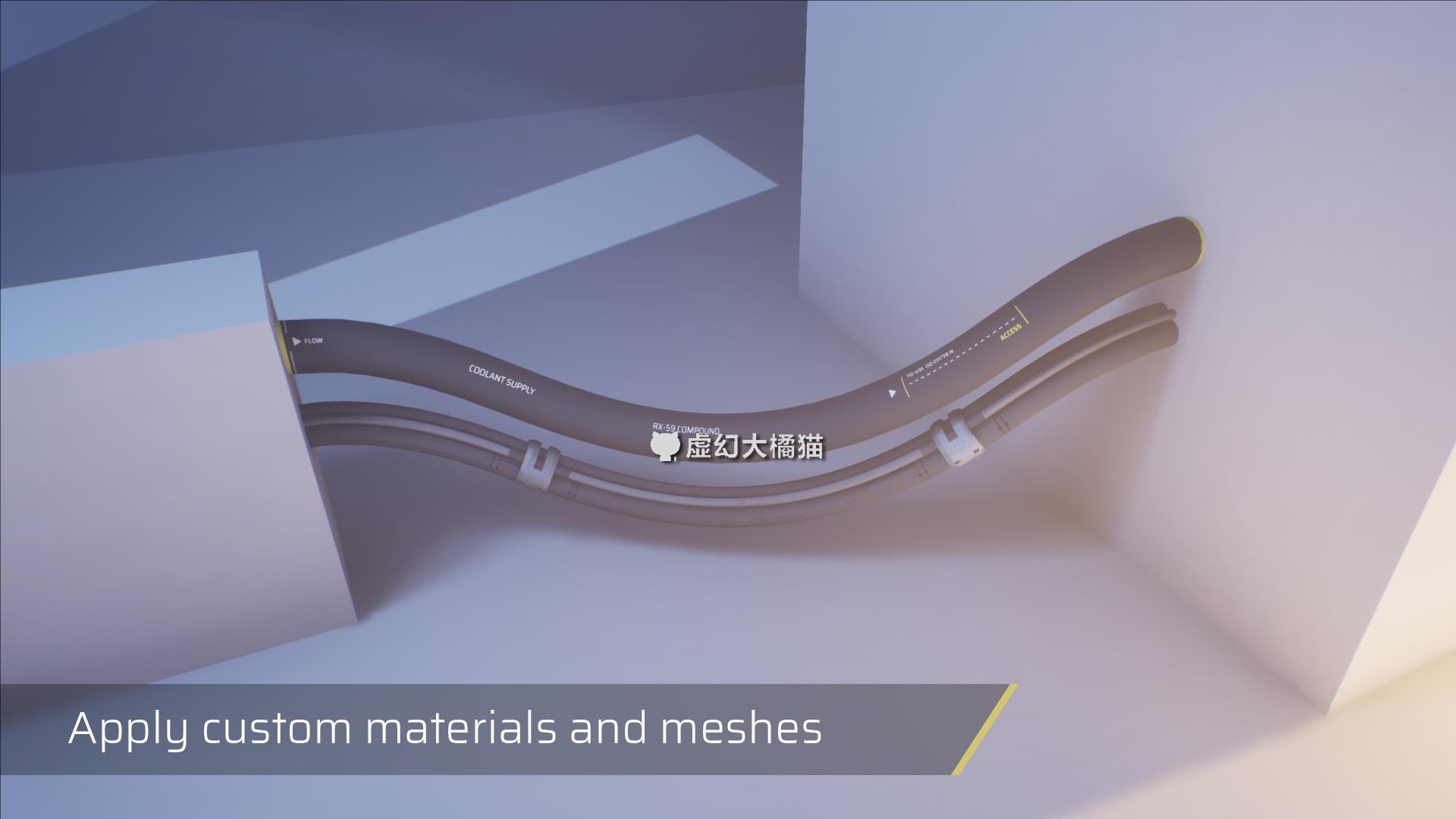 UE4虚幻5 Tether Procedural Cable Rope 程序化电线电缆生成插件 - 图1