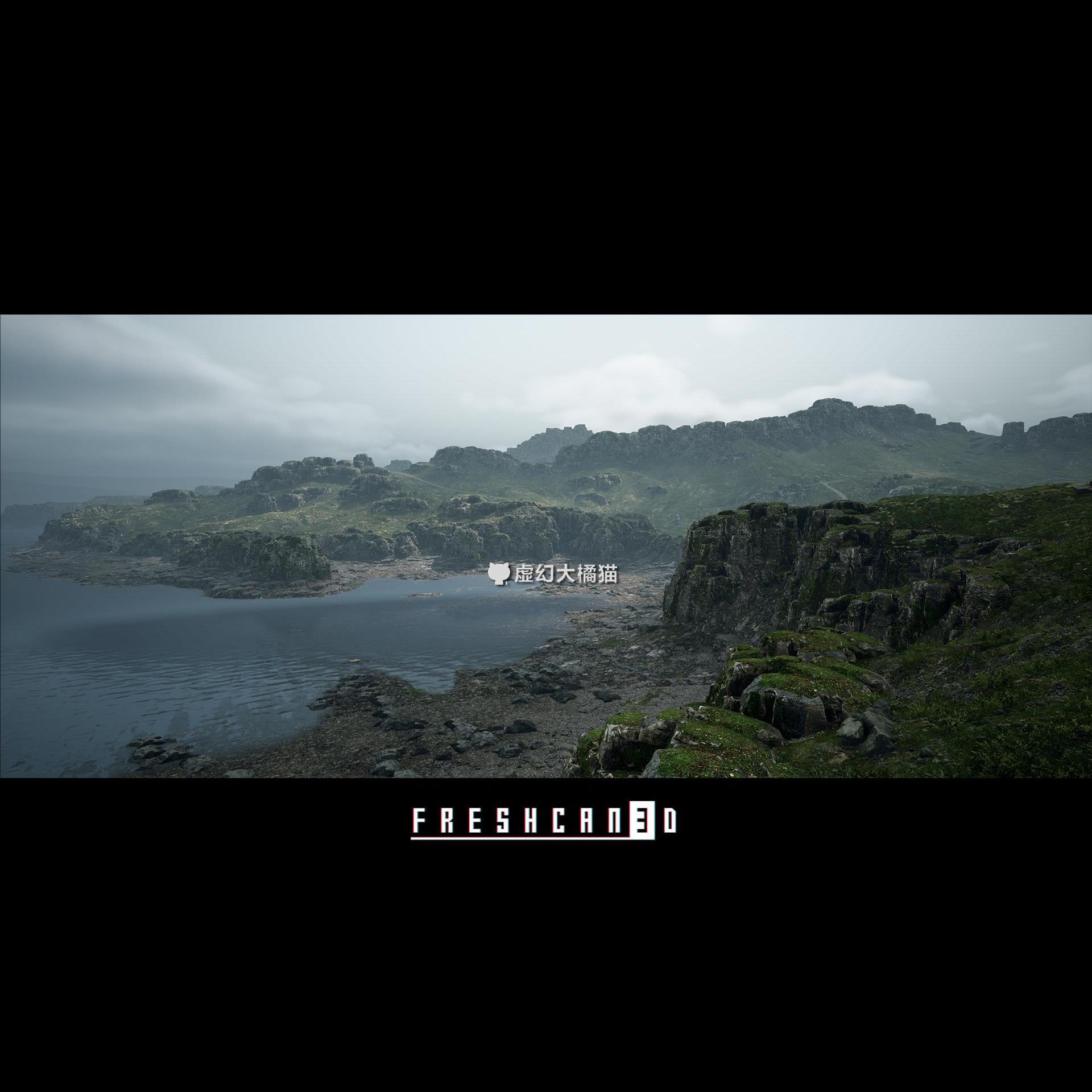 UE4虚幻5 Northern Island Pack 4x4 km 北欧海岛场景岩石崖植物 - 图2