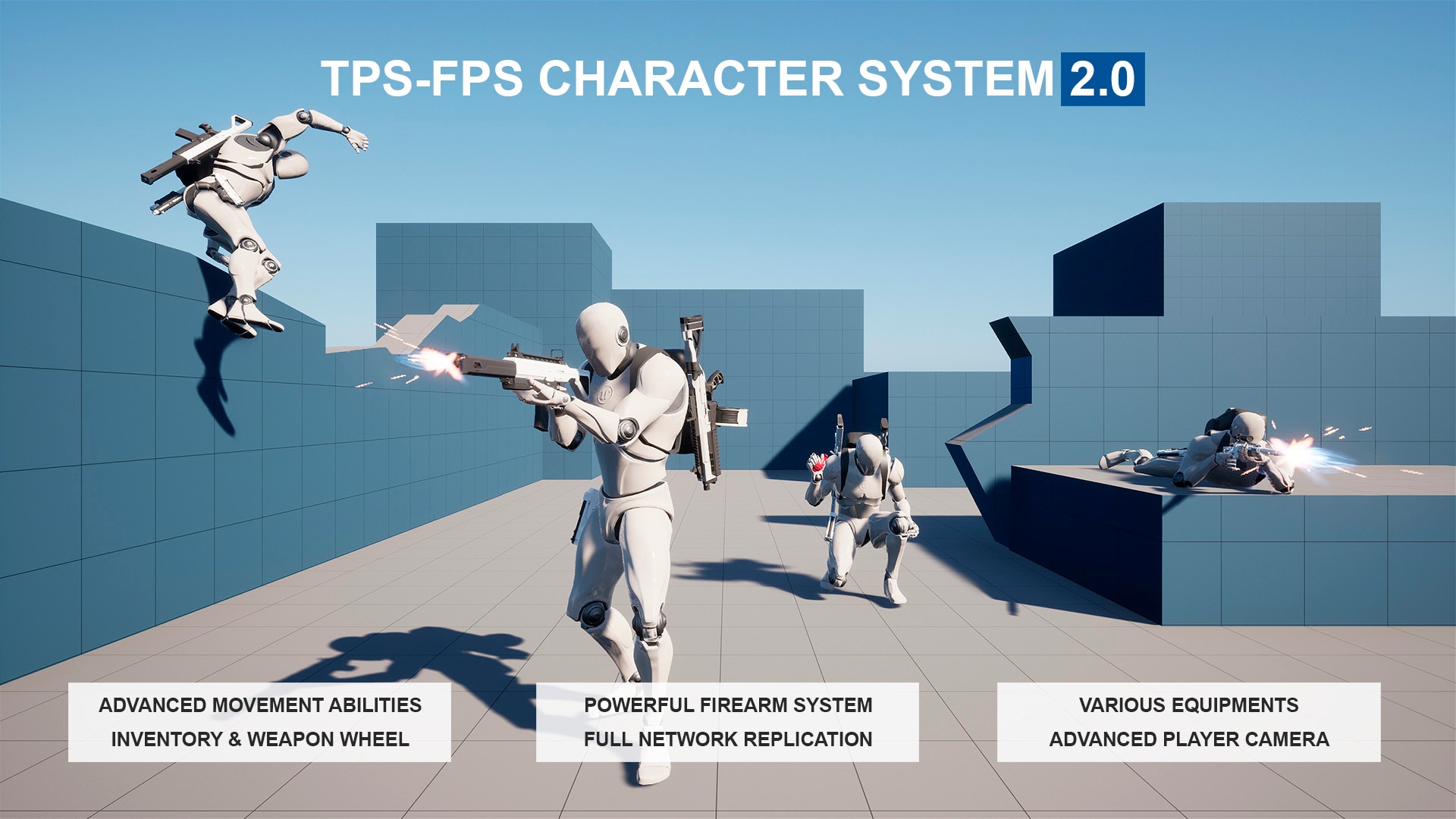 UE4虚幻5 TPS-FPS Character System v2 第一三人称角色射击系统 - 图0