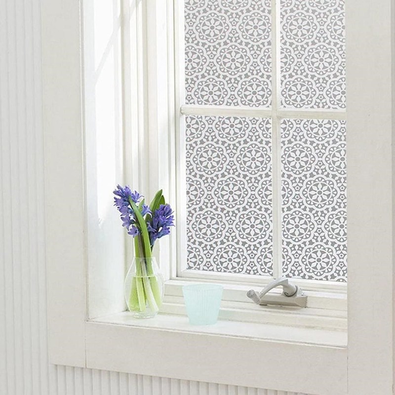 Privacy Window Film Static Cling Decorative Glass Sticker F - 图1