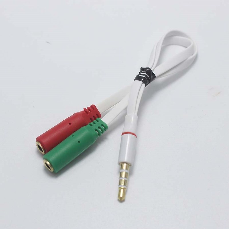 EClyxun 1pcs New 3.5mm 1 Male Plug to 2 Female Jack Stereo - 图1