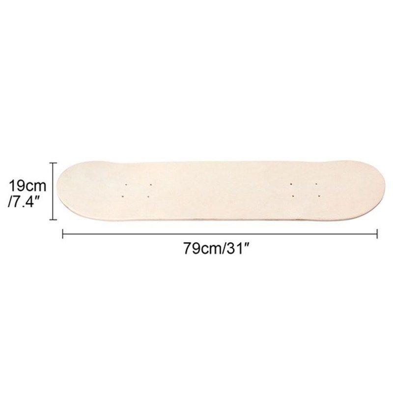 Tagtight Skateboard Deck Blank - 8-Schicht Ahorn 79cm Für Graffiti & Kunst