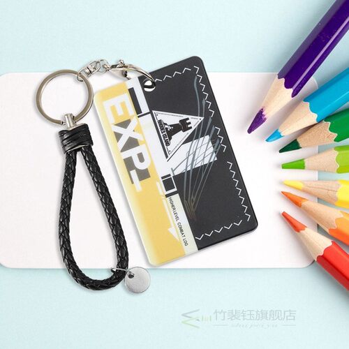 Anime Arknights Key Chain PVC keyring Rhodes Island Fun Cart - 图3